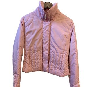 LEI Pink Puffer Jacket w/brown lining